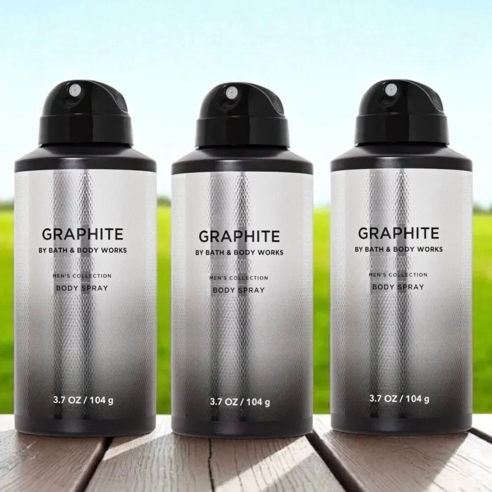 Bath & Body Works Set of 3 Graphite Men’s Collection Bergamot Woods Body Spray